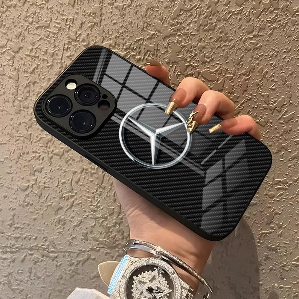 GLC GLB rastar-Крутой Чехол Для Телефона Для IPhone 15 Pro Max 14 Pro 12 11 13 Mini X XR XS 16 Plus SE Стекло M-Mercede-B-Benz-A-AMGS Задняя Панель