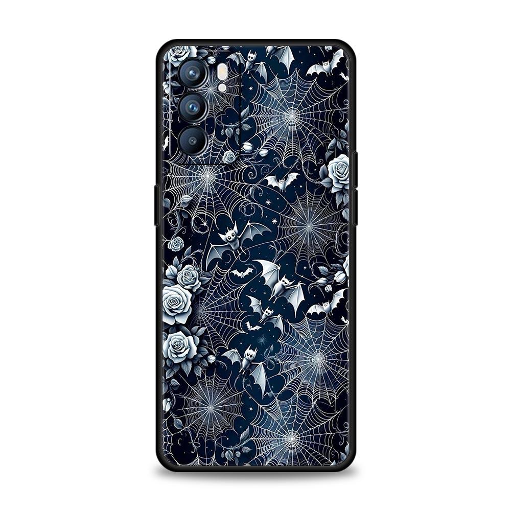 Чехол для телефона 'Паутина' для Oppo Reno 13 12 11 10 7 F Find X5 X6 A98 A80 A79 A78 A57 A54 A31 A17 Pro 5G Мягкий ТПУ Чехол Fundas Сумки