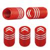 5PCS Aluminium Car Tire Valve Stem Caps Cover For Citroen C5X C6 DS C3-XR C4L C4 C1 C5 C6 VTS C-ELYSEE Auto Accessories amb123