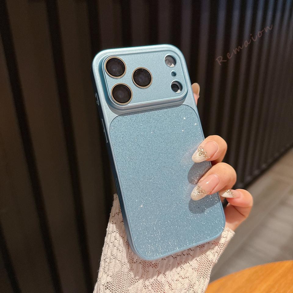 Блестящий чехол для телефона со стразами для iPhone 17 13 14 1 16 Pro Max Air 1 16 14 Plus Официальный противоударный защитный чехол