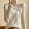 Korean Style Tassel Fine Wool Knit Sweater - Lightly Sheer, Loose Fit, Round Neck, Versatile Base Layer for Spring & Autumn.