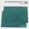 Трехслойный двухсторонний коврик для резки A2 Black Core для студентов, письма, экзаменов и проектов «сделай сам»