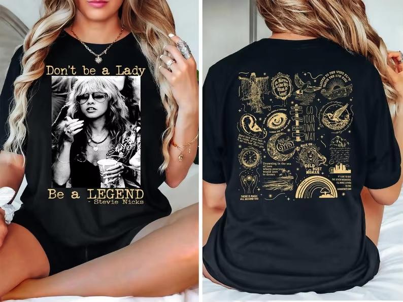 Fleetwood Mac Band Stevie Nicks 90s Retro Style Unisexs And Unisexs Fashionable Summer Loose New Tshirt