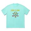 Li Ning X Icecream Collaboration Skateboard Series Printed Letter Crew Neck Short Sleeve T-Shirt Men Tops Light-Mint-Green AHSU887-4