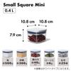 OXO Пластиковый контейнер для хранения из нержавеющей стали Pop Small Square Mini для сухих продуктов, герметичный, 0,4 л, Контейнер, (для Еды, Приправ, Товаров, Защиты)