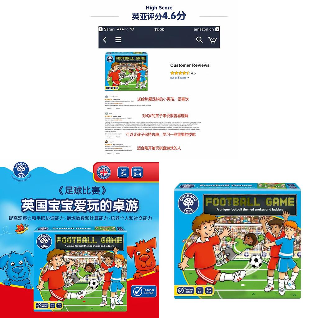 Orchard Toys Футбольный Матч Семейная Настольная Игра Для Детей Для Игры В Помещении И Образования