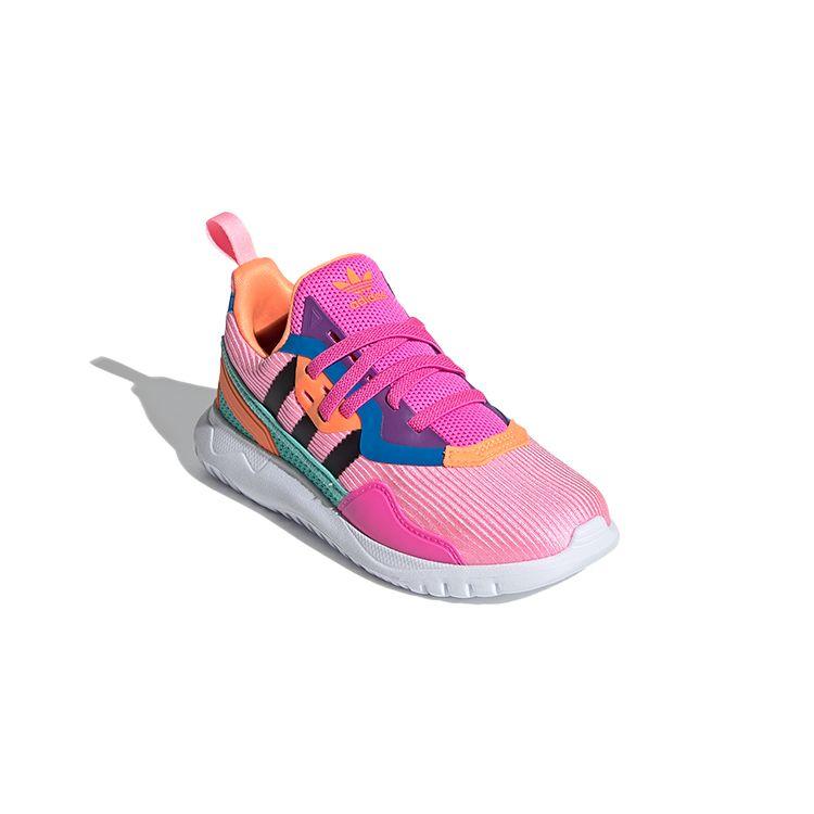 Adidas Originals Flex Series El C Non-Slip Low-Top Sports Casual Shoes Kids Sneakers Pink Black Blue FX5334