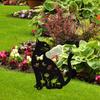Cat Decorative Garden Stake Lawn Ornament Gift Outdoor Animal Decor Silhouette Yard for Festival