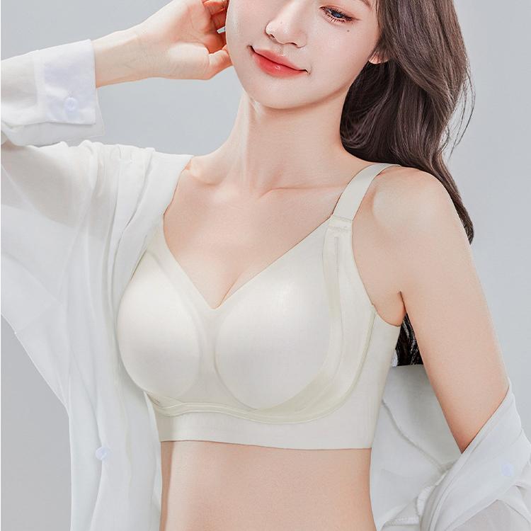 Thin Underwear Women's Gathering Bra Seamless Bra Breast Retraction Anti-sagging Breathable Women's Bra Push Up Bra
