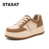 [Single Li/Plush Optional] Saturday College Style Comfortable Casual Shoes for Women 2025 Autumn/Winter Versatile Flat Shoes