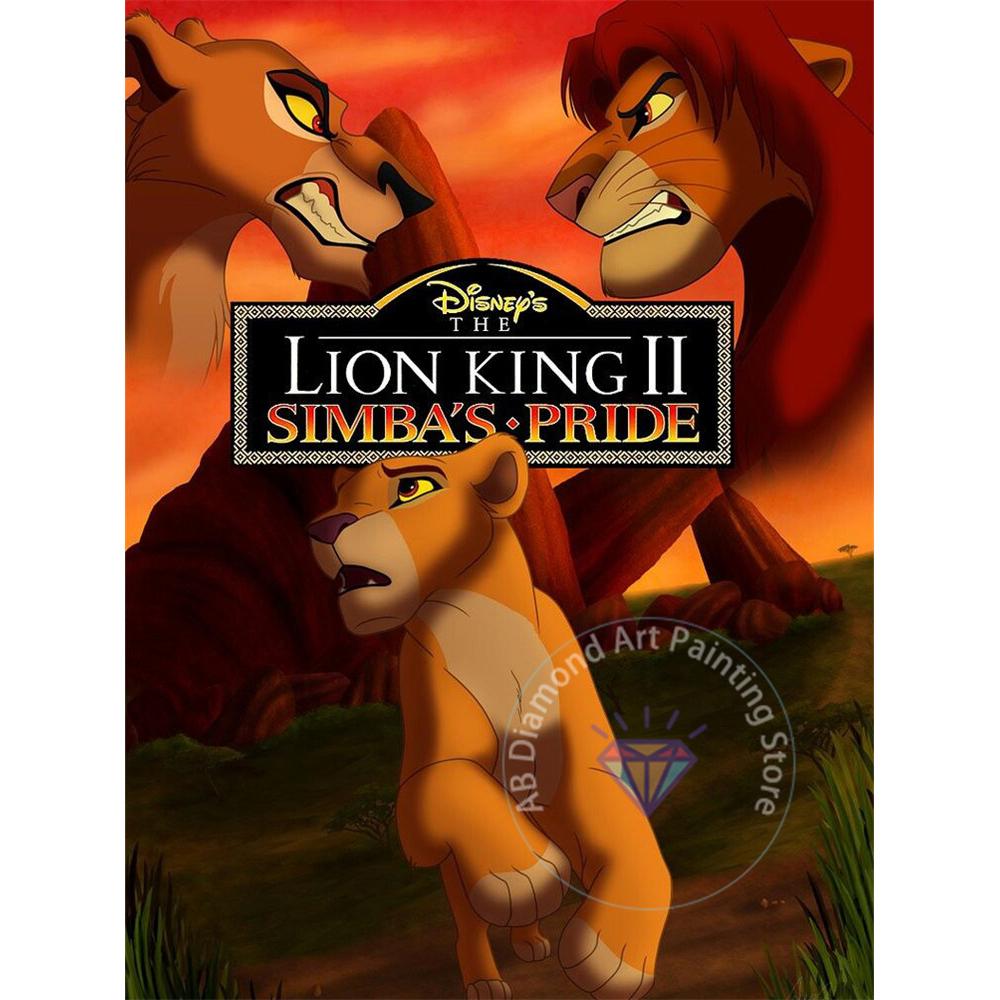 Набор для алмазной живописи «Король Лев» 5D DIY Алмазная вышивка крестом Искусство ручной работы Подарки для взрослых и детей Домашний декор