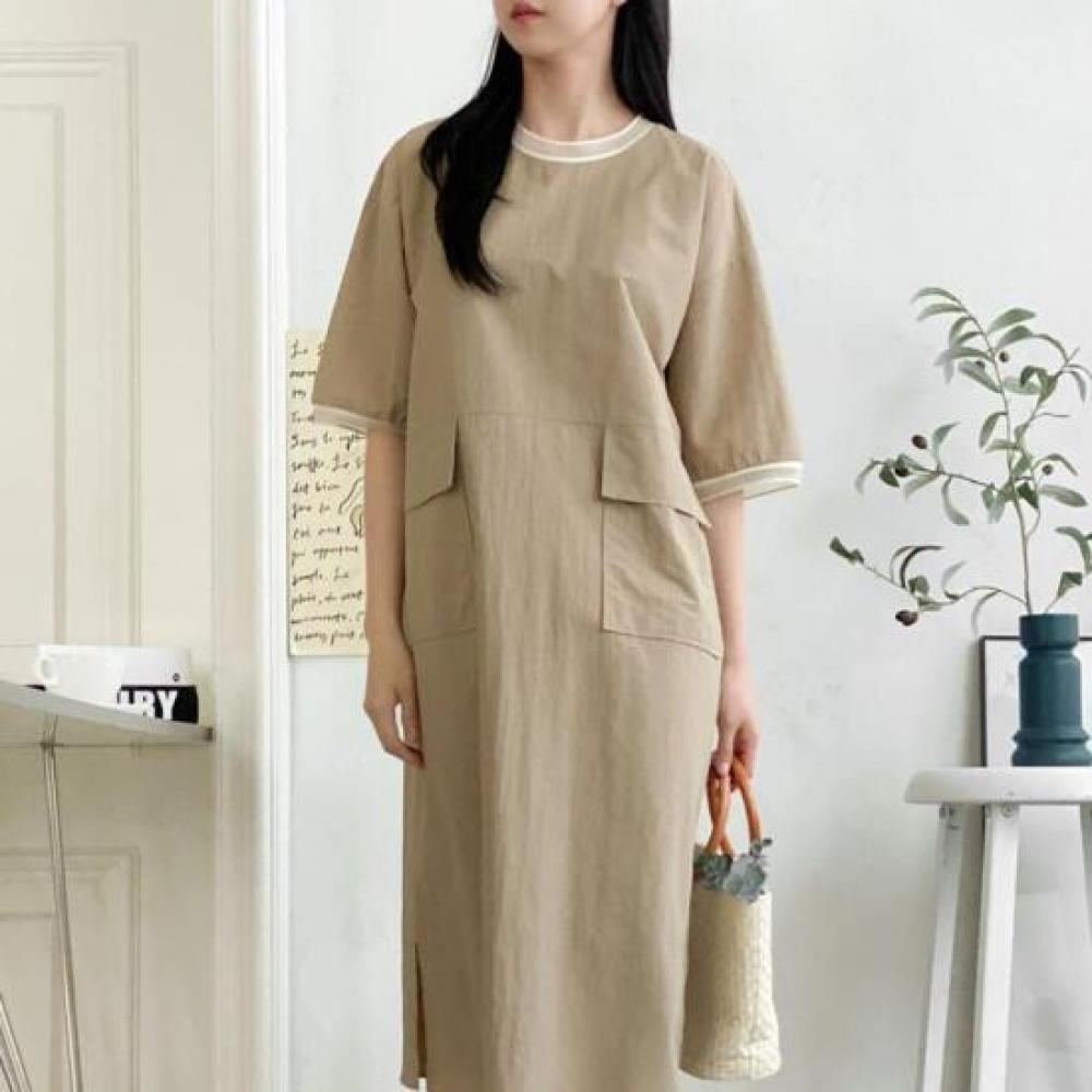 New ArrivalS Open Run Women S Summer Stretch Long dreSS overSized Pocket