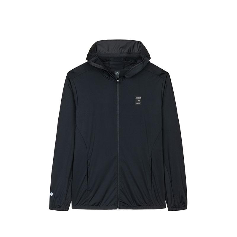 Anta Куртка Outdoor Series Absolute Purple 3-го поколения, однотонная, на молнии, с капюшоном, дышащая, спортивная, с защитой от ультрафиолета, солнцезащитная 952427704-4