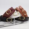 Leather Belt Vintage Women Versatile Decorative Waistband Casual Strap Jeans
