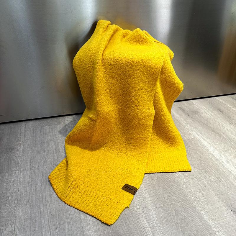 Autumn and Winter New Versatile Thickened Warm Long High-end Scarf Student Simple Atmosphere Shawl Scarf