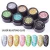5ml Shiny Diamond Gel Nail Polish Laser Blasting Bling Glitter 8 Colors Nail Art Design UV Top Base Primer Manicure