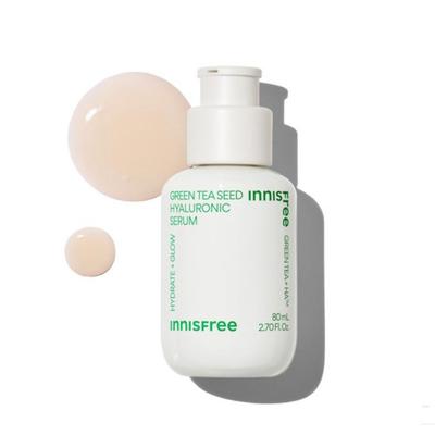 Гиалуроновая сыворотка с семенами зеленого чая 130 мл, усилитель глубокого увлажнения для сияющей, здоровой кожи