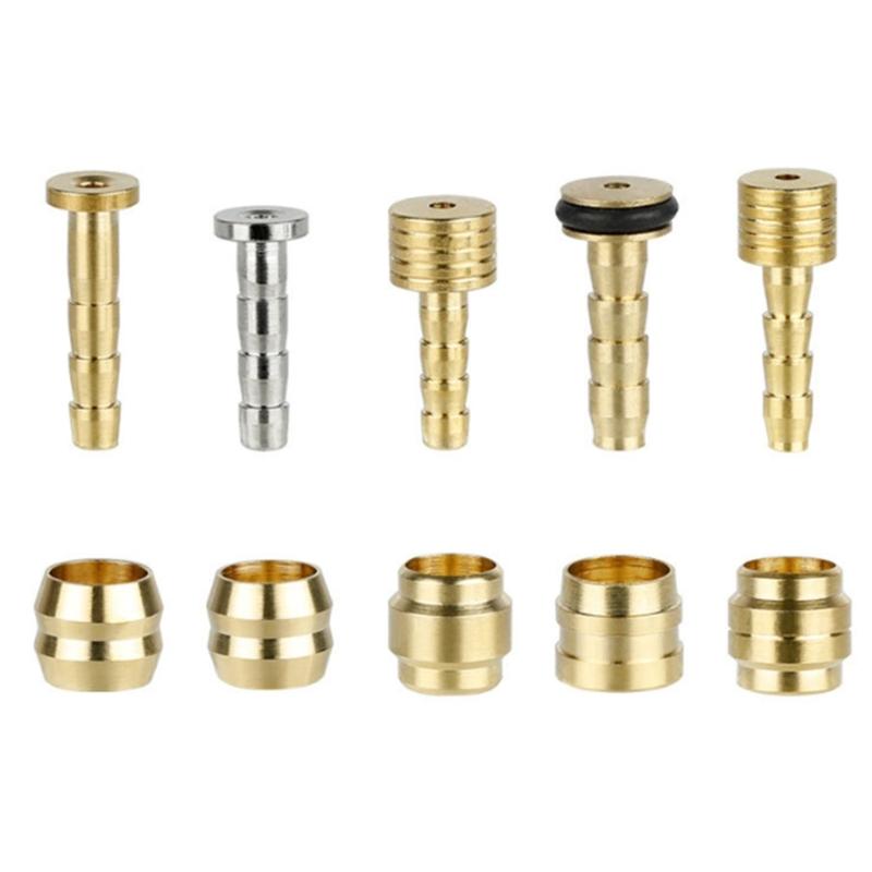 50 Set Bicycles Connecting Bolts Bleed for Bike Part Hydraulic Brake Hose Oil Pipe Connector Tube Fittings Insert