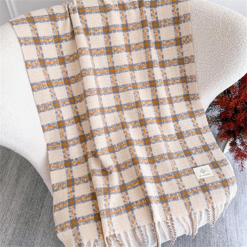 Luxury Winter Thick Warm Cashmere Scarf for Women Shawl and Wraps Pashmina Neckerchief Bufanda Female Long Tassel Echarpe Stoles