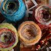 50g/roll Gradient Color Yarn Oil Painting Color Wool Yarn Medium Thick Chunky Fluffy Yarn DIY Hand-Knitted Crochet Scarf Sweater