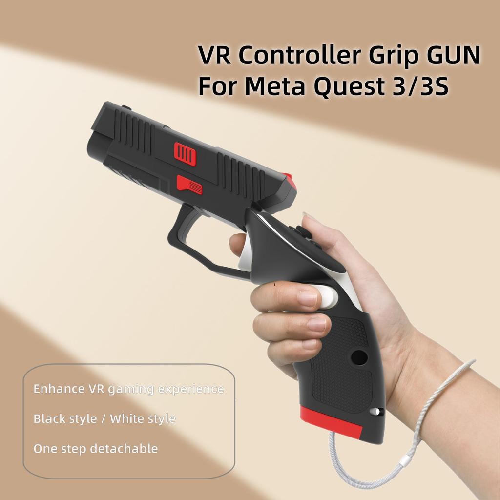 VR-контроллер Grip Gun для Meta Quest 3 3S VR Accessories защитный чехол для улучшения игрового процесса в виртуальной реальности