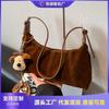 Retro Bag Women's Large-capacity New Autumn and Winter Niche Design Shoulder Messenger Bag Commuter Dumpling Bag
