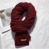 Red Christmas Tree Knitted Scarf For Women Warm And Versatile In Autumn And Winter Student Couple Christmas Gift Knitted Neck