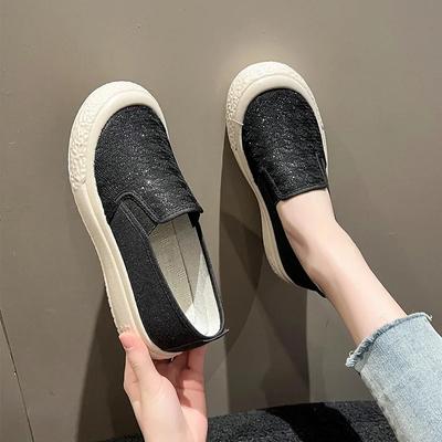 Обувь женская дышащая обувь для рыбалки с мелким горлом и плоским дном, повседневная, с толстой подошвой, парусиновая обувь для женщин