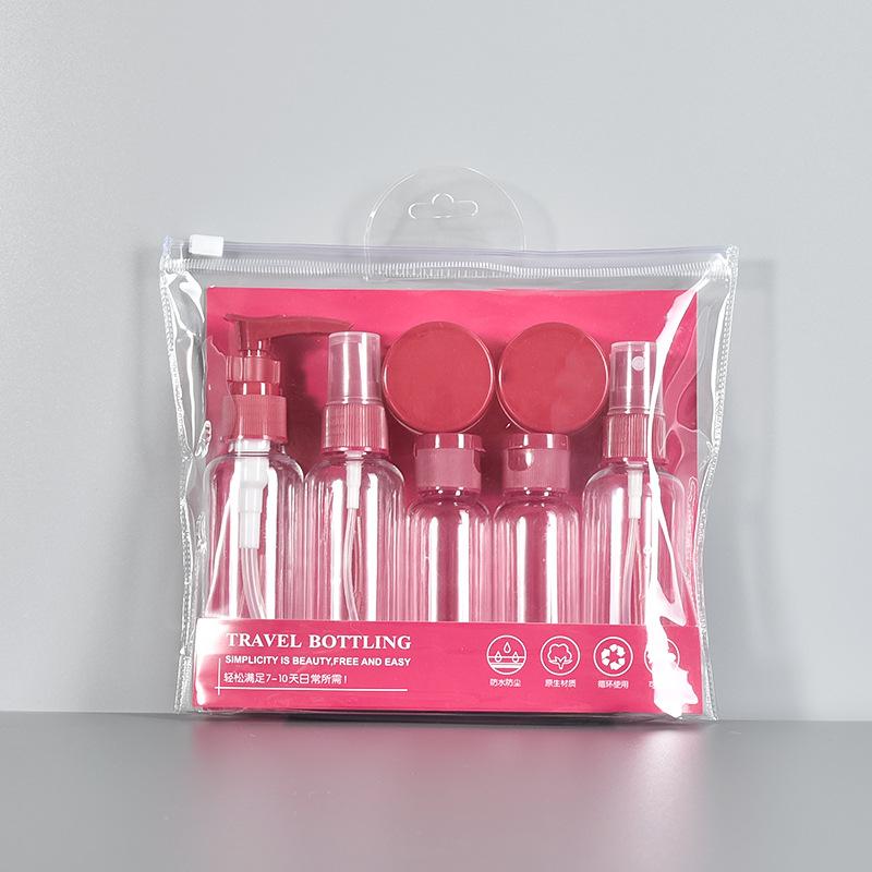 7 шт. дорожные бутылки дорожный многофункциональный диспенсер для хранения туалетных принадлежностей набор для прессования образцов бутылка-распылитель бутылка-распылитель портативный прессованный распылитель
