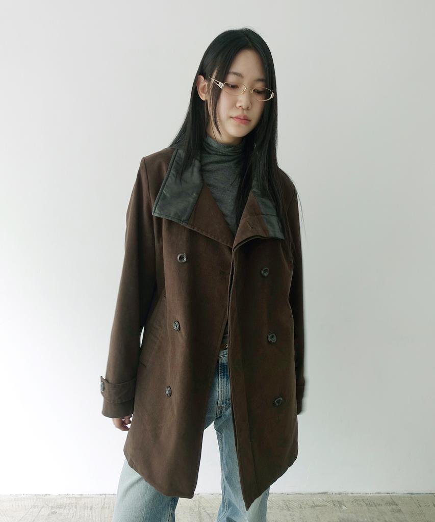 NUAKLE (W) Vincent Double Coat_Brown