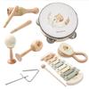 Promise Babe Musical Instrument Toys 8 Piece Set Percussion Wooden Instruments for Educational Percussion Instruments for 3 Years 4 Years 5 Years