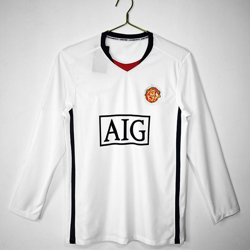 Long Sleeve Retro Football Jersey Men Classic Club National Team Style Sports Training Wear