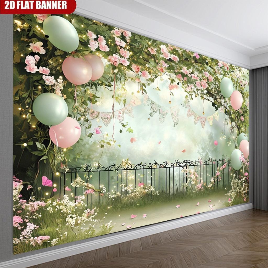 2D plane, 2D plane - 2D plane banner, 1 piece of polyester fabric background clothDJH