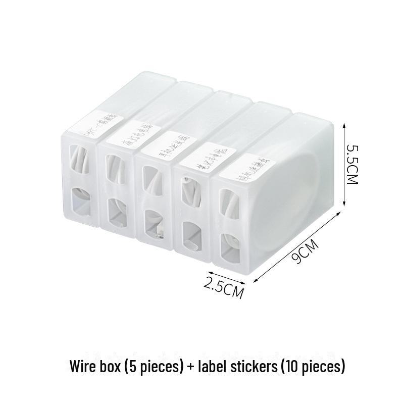 Настольное зарядное устройство USB и органайзер для кабелей с ящиком