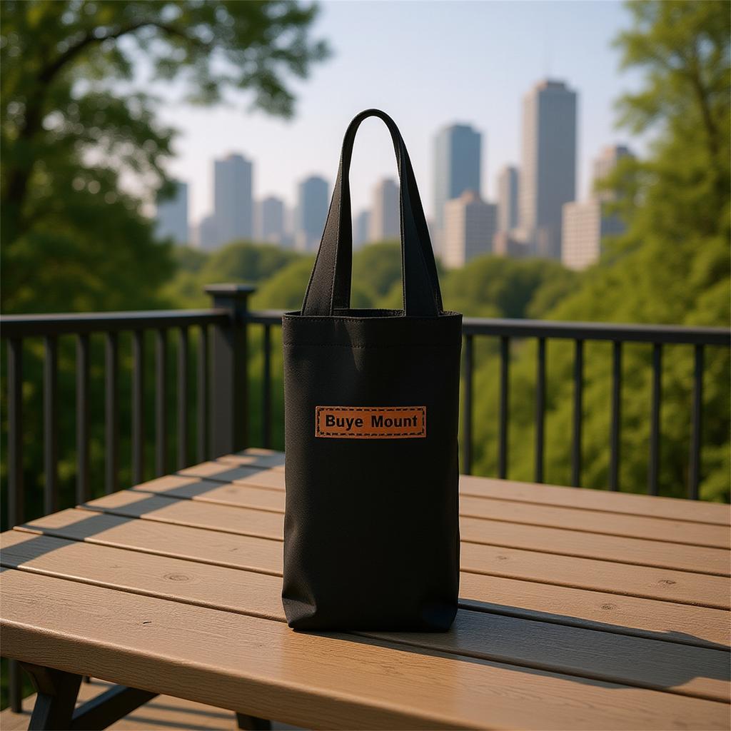 Canvas Cup Holder Bag Portable Tote For Thermos Flask Water Bottle Umbrella Universal Outdoor Accessory