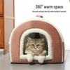 Foldable Dual-Use Cat Bed: Spacious Enclosed Design for All Seasons