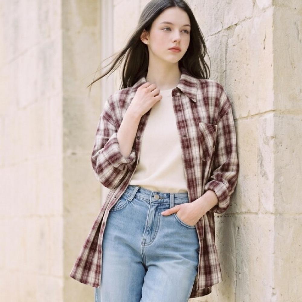 Karra Warm Texture Check Shirt A6m1000