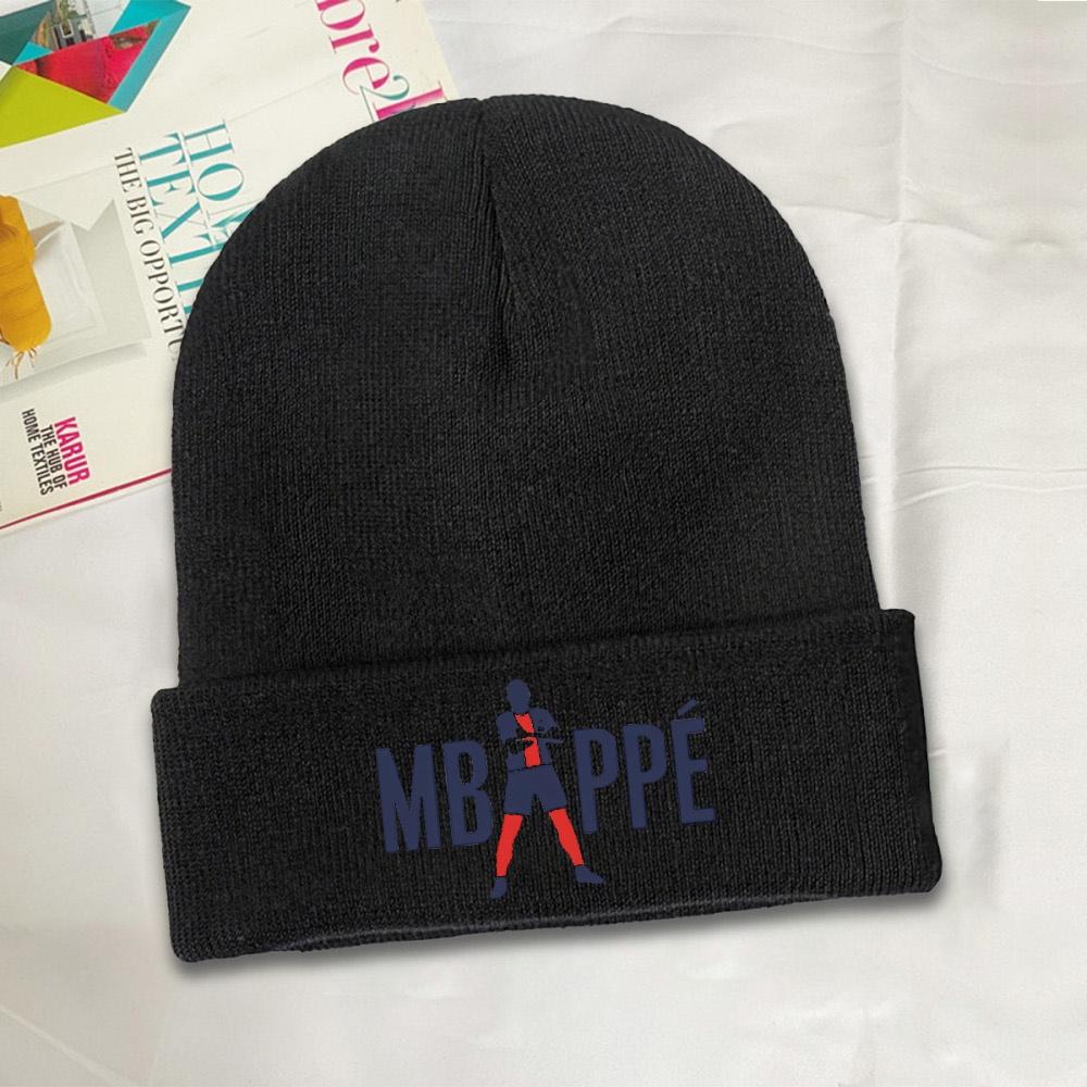 1pc M-Mbapped Bonnet Hats soccer Beanie Hats Design Knit Hat Winter Vintage Unisex Women Outdoor Sport Warm Soft Cap