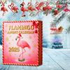 Flamingo Advent Countdown Calendar 2D Flat Acrylic Flamingo Christmas Ornaments for Flamingo Lovers Collectors and Holiday Gifts