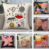 Art Disco Pillow Case Short Plush Double-sided Print Square Throw Pillow Covers Sofa Home Cushion Decor
