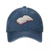Bookish Reading Pattern In Pink Cap Cowboy Hat Trucker Hats Uv Protection Solar Hat Unisex Hat Womens