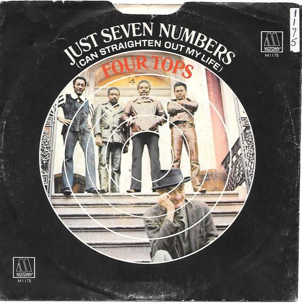 7-дюймовая пластинка FOUR TOPS - Всего семь номеров (Можно выпрямить M1175 Motown 1970 UK Соул/Фанк Б/У