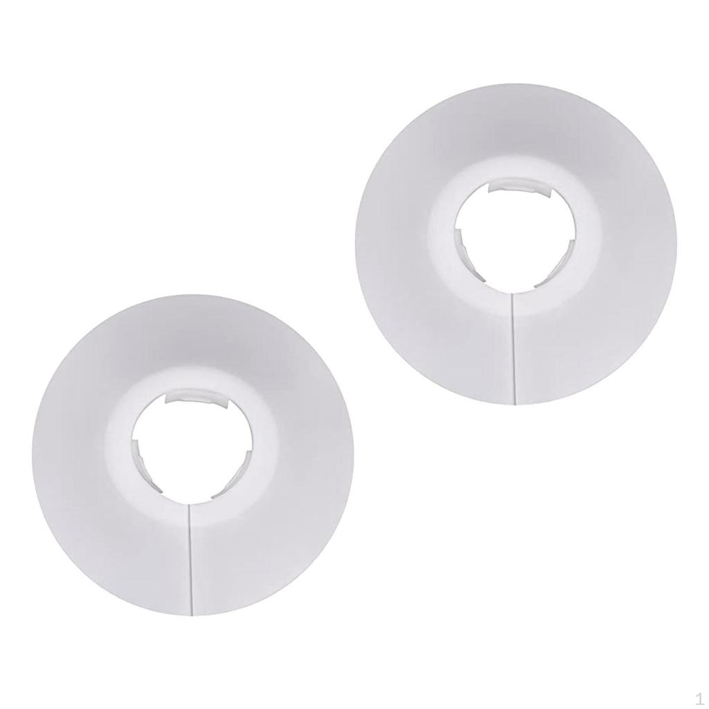 2 Pieces Flange Pipe Cover Heat Sink Water Drain Line for Faucets