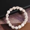 Vintage Design Skull Beaded Bracelet Punk Bangle Personalized Skeleton Beaded Bracelet  Friend Gift