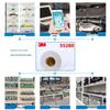 3M 55280 Белая ПВХ двусторонняя лента, устойчивая к высоким температурам - Прочная, Тонкая, Вырубная, Устойчивая к коррозии и влаге