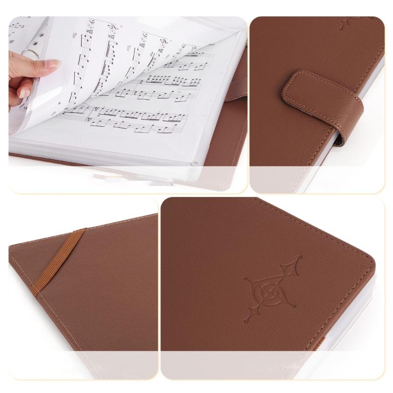 Detachable Notebook Binders Music Organizer Sheet Music Storage Pocket Sheet Music Folder Sheet Music Binders Organizer