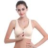 Классический спортивный бюстгальтер с застежкой-молнией спереди, амортизирующий, больших размеров, женский жилет для йоги