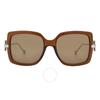Brown Square Ladies Sunglasses Sf913s 210 55