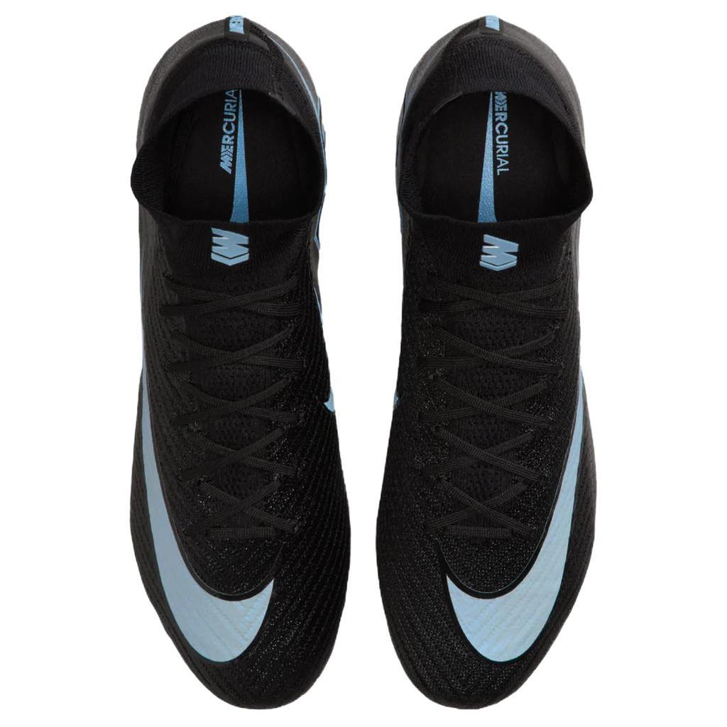 Nike Кроссовки мужские Zoom Mercurial Superfly 10 Elite FG 2025 Shadow Pack Черный Ледяно-синий FQ1454-001