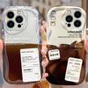 Чехол с принтом 'Любитель кофе Американо' Волна для iPhone 17 Air 16 E 15 14 Plus 13 12 Mini 11 Pro Max Силиконовые противоударные чехлы Funda